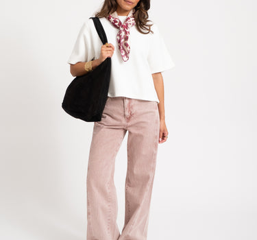 TILTIL Satinschal Luna Bordeaux