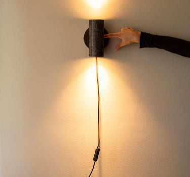 Wandlamp Tivoli Cilinder Marmer / Travertin