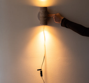 Wandlamp Tivoli Cilinder Marmer / Travertin