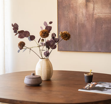 Deco Vaas Vertice Gestreept Rond