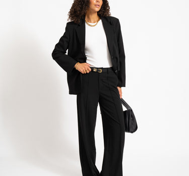 TILTIL Sanne Pintuck Pantalon Zwart