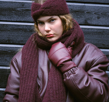 TILTIL Stirnband Strick Zoey Bordeaux