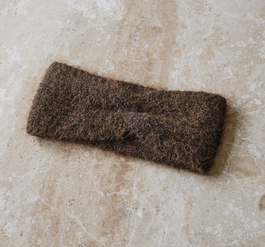 TILTIL Stirnband Gestrickt Zoey Braun