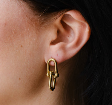 TILTIL Set van 2 Rosa Earrings Goud