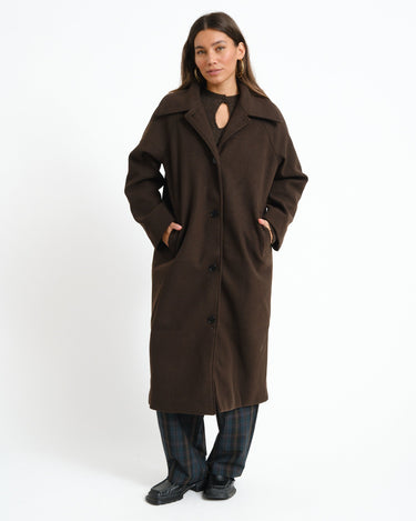 Alicia Carcoat Chocolate Bruin/Washed - Things I Like Things I Love