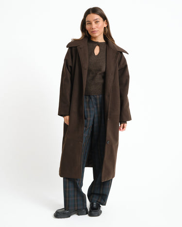 Alicia Carcoat Chocolate Bruin/Washed - Things I Like Things I Love