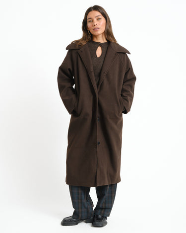 Alicia Carcoat Chocolate Bruin/Washed - Things I Like Things I Love