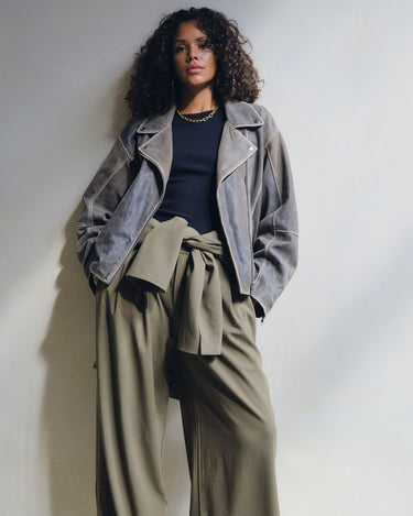 Ashley Leather Biker TIL Demitasse / Dark Bruin - Things I Like Things I Love