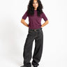 Aware Cara O-Neck Wool Knit Top Catawba Grape - Things I Like Things I Love