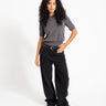Aware Cara O-Neck Wool Knit Top Dark Grey Melange - Things I Like Things I Love