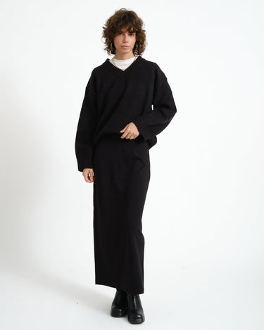Aware Elani Ankle Skirt Black - Things I Like Things I Love