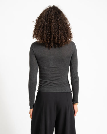 Aware Glesha Boatneck Top Dark Grey Melange - Things I Like Things I Love