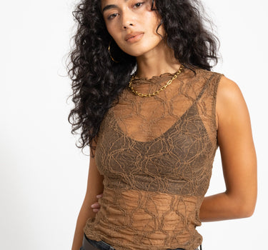 Aware Reffen High Neck Lace Top Vip Thrush - Things I Like Things I Love