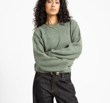 Bailey O-Neck Knit Box Laurel Wreath - Things I Like Things I Love