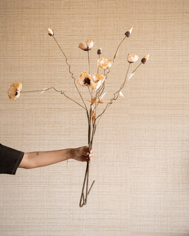 Bloomingville - Faux Flower Poppy Stem - Things I Like Things I Love