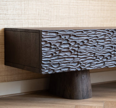 Cabinet Carved Mango Wood Walnut - Things I Like Things I Love
