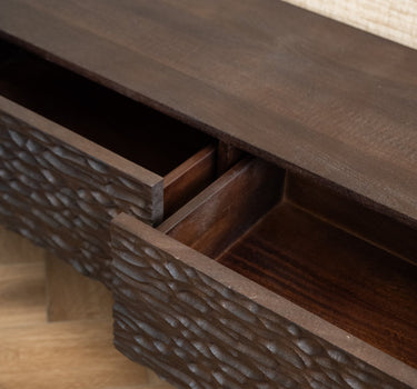 Cabinet Carved Mango Wood Walnut - Things I Like Things I Love