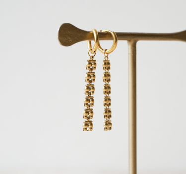 Classic Square Hoop Gold Goud - Things I Like Things I Love
