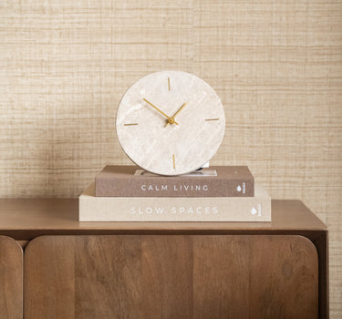 Clock Jenay Travertine - Things I Like Things I Love