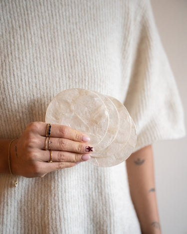 Coaster Shell Ivory 1PC - Things I Like Things I Love