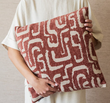 Cushion Liam Burgundy - Things I Like Things I Love