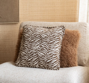 Cushion Tigra Brown 45x45 - Things I Like Things I Love