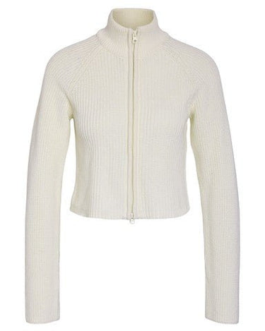 Dara Zip Knit Cardigan Eggnog - Things I Like Things I Love