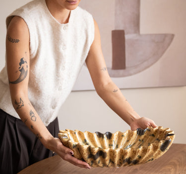 Deco Bowl Marine Shell Speckled - Things I Like Things I Love
