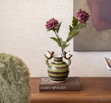 Deco Vaas Vogels Groen - Things I Like Things I Love