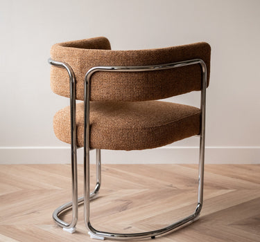 Dining Chair Adante Caramel Chrome - Things I Like Things I Love