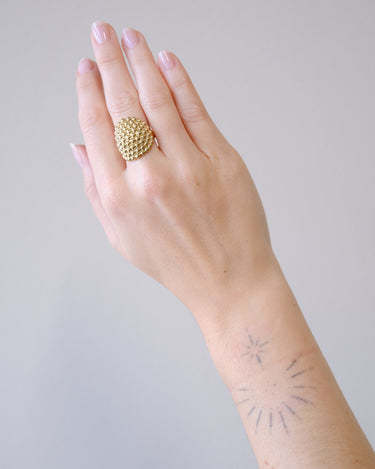 Dotted Statement Ring Goud - Things I Like Things I Love