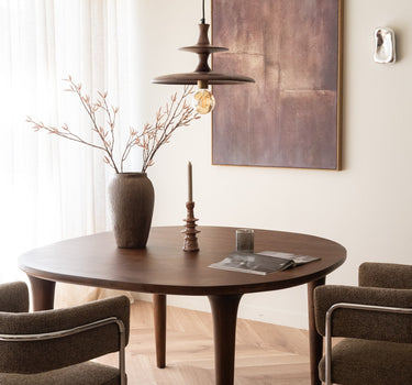Dutchbone Hanglamp Cath Walnut - Things I Like Things I Love