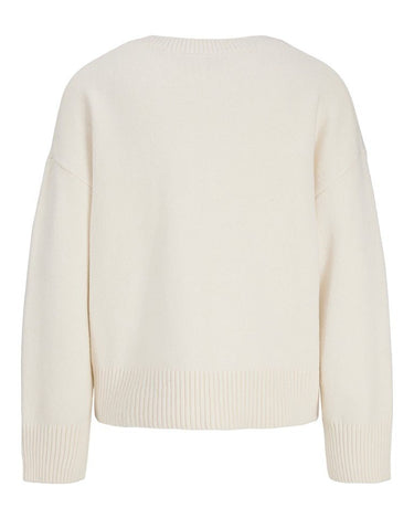 Elsa V-Neck Knit Cloud Dancer - Things I Like Things I Love