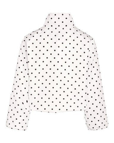 Essa Dot Jacket Bright White/Black - Things I Like Things I Love