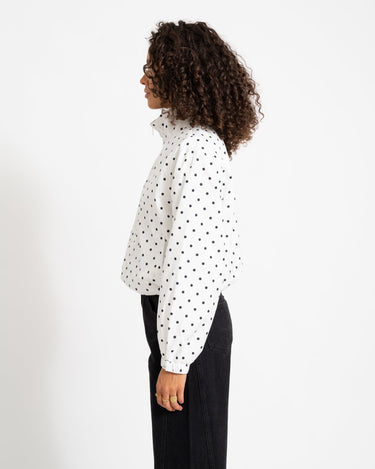 Essa Dot Jacket Bright White/Black - Things I Like Things I Love