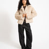 Evie Fur Jacket Oatmeal - Things I Like Things I Love