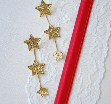 Falling Stars Earrings Goud - Things I Like Things I Love