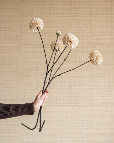 Faux Flower Dahlia Cream - Things I Like Things I Love