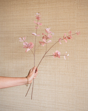 Faux Flower Eucalyptus Pink - Things I Like Things I Love