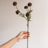 Faux Flower Pompom Brown - Things I Like Things I Love