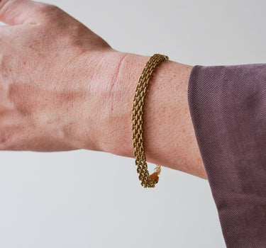 Flat Chain Bracelet Gold - Things I Like Things I Love