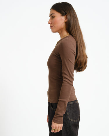 Freya Rib Tee Bracken - Things I Like Things I Love