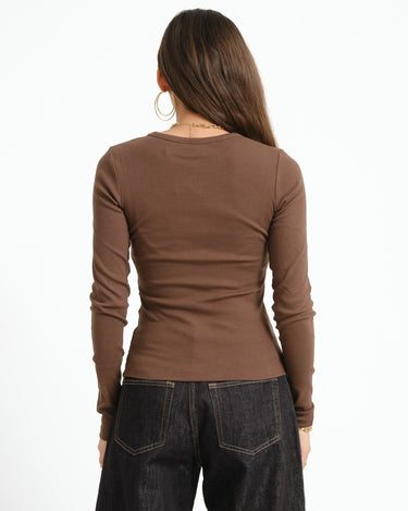 Freya Rib Tee Bracken - Things I Like Things I Love