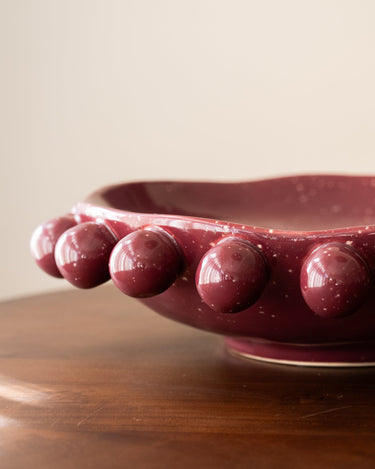 Grote Deco Schaal Viro Burgundy - Things I Like Things I Love
