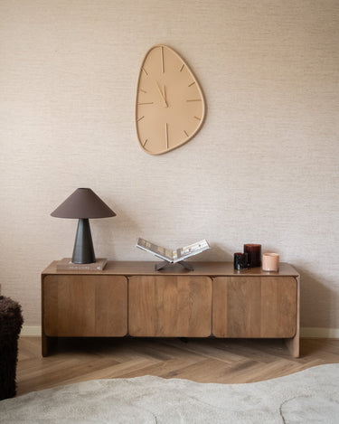 Grote Wandklok Organisch Beige - Things I Like Things I Love