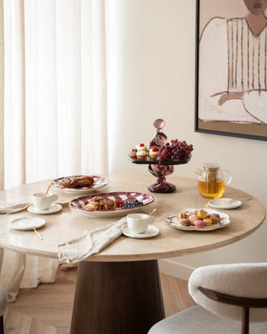 Handgemaakt Serveerbord Vichy Bordeaux - Things I Like Things I Love