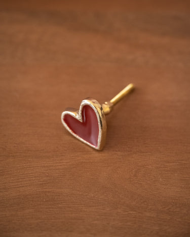 Handgemaakte Kastknop Pyar Hart Bordeaux - Things I Like Things I Love