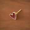 Handgemaakte Kastknop Pyar Hart Bordeaux - Things I Like Things I Love