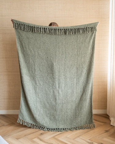 Handgeweven Plaid Mule Groen - Things I Like Things I Love