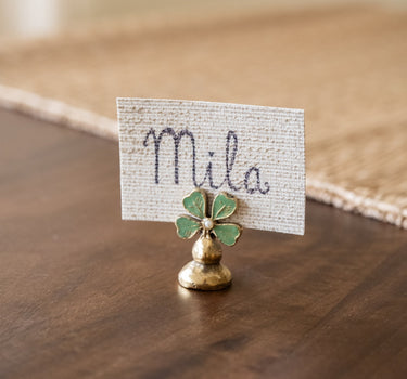 Handmade Card Holder Lucky Clover - Things I Like Things I Love